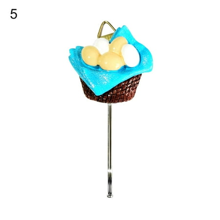 

MEIDELI Cartoon Pattern Self Adhesive Wall Hooks Resin No Falling Creative Door Hanger for Bathroom