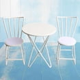 thumbnail image 3 of Xuanheng Dollhouse Mini Metal Garden Table and Chairs Set Accessory Gift Kids White, 3 of 8
