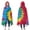 Colorful Tie Dye, variant on Wearable Blanket,Blue Purple Tie Dye Pattern Hooded Wearable Flannel Blanket for Adults & Teens,Winter Poncho Shawl Wrap Cape Cozy Anti-Pill,50"x60"