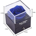 thumbnail image 5 of Caja de Rosas Eternas Reales Hechas a Mano, con Collar de Regalo en 100 Idiomas, Regalos de Rosas para Mujer para el Día de San Valentín, Día de la Madre, Aniversario (Rojo) (Rojo-1) Vhermosa MZQ-1196-2, 5 of 5
