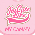 thumbnail image 4 of Inktastic Cute Like My Gammy Girls Baby Bib, 4 of 4