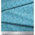 thumbnail image 2 of Soimoi Rayon Crepe Fabric Baseball Sports Printed Craft Fabric by The Yard 46 Inch Wide, 2 of 3