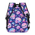 thumbnail image 4 of Disketp colorful Skull mushroom rainbow Backpack for Men and Women - Lightweight Backpack Classical with Multi-pockets Casual Daypack for College Workplace Travel, 4 of 5