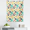 thumbnail image 1 of Dog Lover Tapestry, Hand Drawn Paw Print Doodles Circular Pattern Drawing Style Animal, Fabric Wall Hanging Decor for Bedroom Living Room Dorm, 5 Sizes, Multicolor, by Ambesonne, 1 of 1