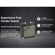 Fender Squier Affinity Stratocaster FMT HSS - Black Burst w/ Frontman 10G Amplifier