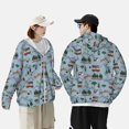 thumbnail image 4 of Fotbe Camping Caravan Chaqueta con Protección Solar UPF 50+ para Hombre y Mujer, Camisa con Capucha y Bolsillos-XX-Large, 4 of 7