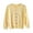 Yellow, variant on Coerni Girls Preppy Sweaters Colorful Button Front Crewneck Knit Cardigan Soft Thin Kids Casual School Uniformal Knit Outerwear