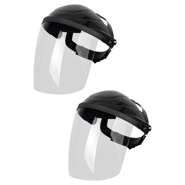 Colaxi 2Pcs Welding Face Protector Lightweight Adjustable Clear Welding Protective Face for Workplace Protection White