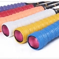 thumbnail image 2 of 1pc Tennis Overgrips Tape Anti-Slip Bicycle Handlebar Sport Badminton Racket Grips Sweatband Fishing Rods Over GripSweat Band WHITE, 2 of 6