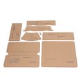 thumbnail image 3 of Acrylic Wallet Pattern Template8pcs Wallet Acrylic Template Acrylic Wallet Pattern Stencil Set Long Wallet Acrylic Stencil Superior Craftsmanship, 3 of 5