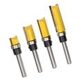 thumbnail image 2 of Kenally Juego de brocas para enrutador de molino, herramienta de carpintería de aleación, vástago 1/4, fresa de extremo , 4 Uds. Herramientas manuales y eléctricas, 2 of 6