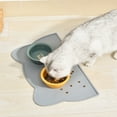 thumbnail image 4 of Cat and dog food mat, silicone bowl mat for food and water, waterproof non-slip pet feeding mat, 4 of 5