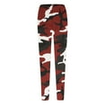 thumbnail image 4 of AKEGAMN Autumn Winter Camouflage Leggings Artistic Printed Stretchy Pants, Red S-5XL, 4 of 4