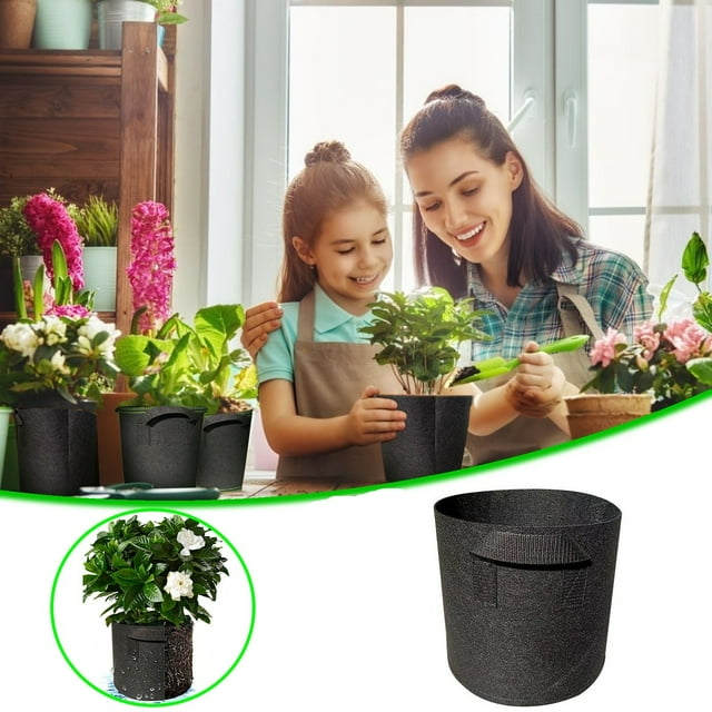 Vaidha Gallon-bag Heavy Thickened Nonwoven Plant Fabric Pot with Handles