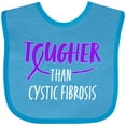 thumbnail image 3 of Inktastic Tougher Than Cystic Fibrosis Boys or Girls Baby Bib, 3 of 4