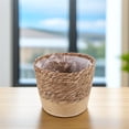 thumbnail image 1 of KAKOWELY Macetero Tejido A Mano Con Textura Delicada Ideal Para Almacenamiento Y Interior, 1 of 6