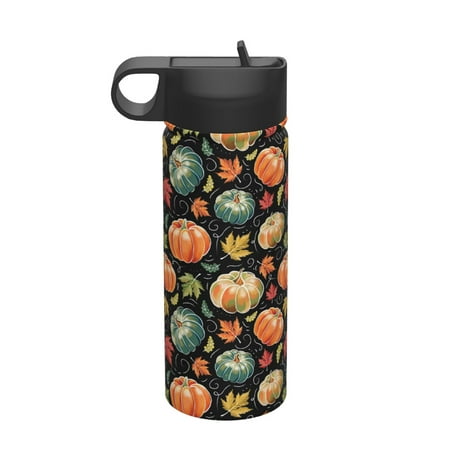

Matuu Daisy maple leaf for 18oz Durable Thermal Cups Keep Drinks Cold & Hot Insulated Coffee Mug with Lid (With Straw)