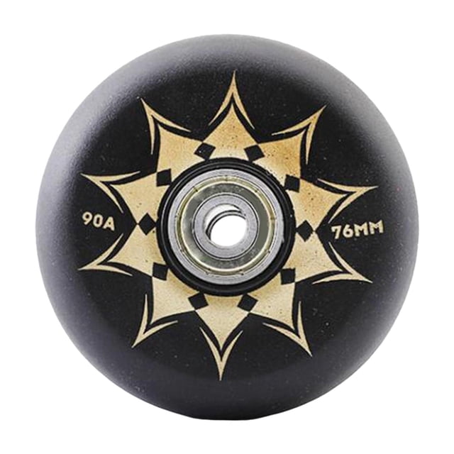 ZheElen Roue de Patin à Roues Alignées Intérieur Extérieur en PU, durable et Résistante à l'Usure pour Trottinettes Roue de Bagage Pratique Bleu Noir