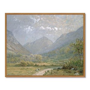 Drsoum 8x10 Vintage Landscape Framed Canvas Wall Art