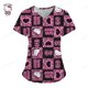 thumbnail image 3 of Uniformes médicos de Hello Kitty para mujer, camisetas de enfermera con estampado de dibujos animados de Hello Kitty, uniforme de novio para mascotas, ropa de cuidado de manga corta, 3 of 5