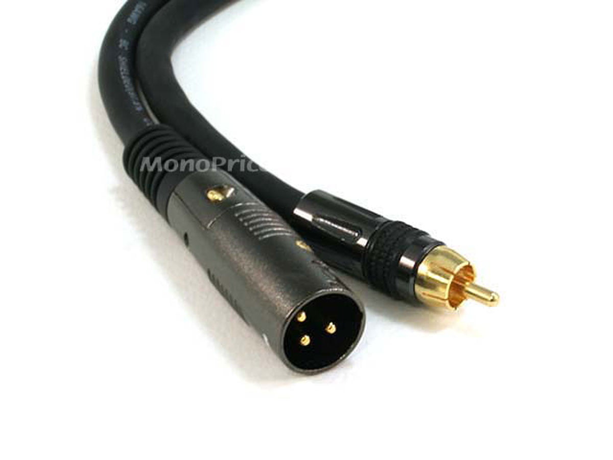 Monoprice Premier Series to RCA Male 16AWG Cable (Gold Plated) - Walmart.com