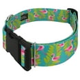 thumbnail image 3 of Country Brook Petz® 1 1/2 inch Deluxe Flamingos Dog Collar, Extra Large, 3 of 5