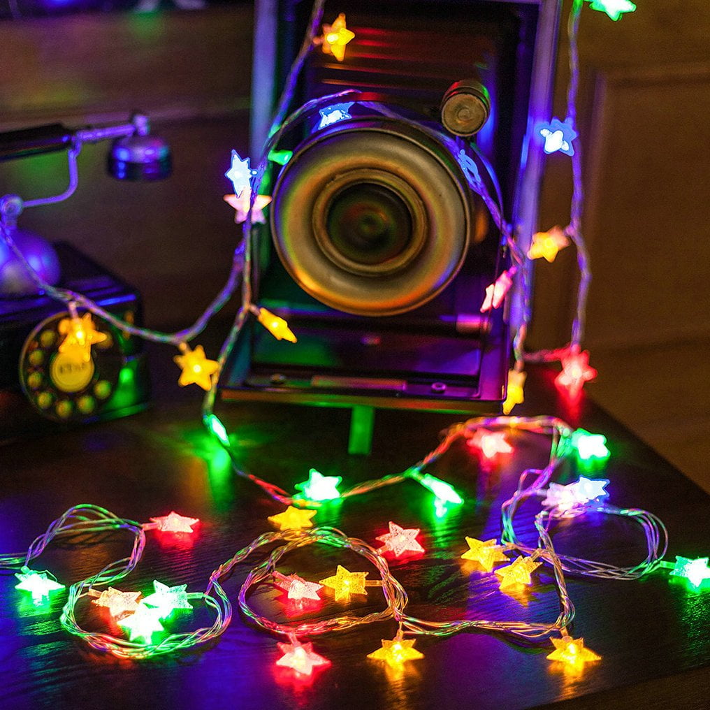 GLiving Christmas Snowflake String Lights, LED String Lights Snowflake