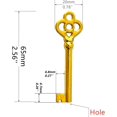 thumbnail image 2 of Haz·quls (KY-3) Hollow Barrel Antique Cabinet Skeleton Key (1 Pcs), 2 of 2