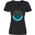 thumbnail image 3 of Inktastic Jacksonville Beach Florida Matching Women's V-Neck T-Shirt, 3 of 5