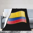 thumbnail image 2 of Manta de franela con la bandera de Colombia, elegante edredón para una siesta, edredón de invierno para las cuatro estaciones, antimicrobiano, con control de olores, ligero y antiestático, unisex, 60, 2 of 5