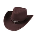 thumbnail image 1 of kurtrusly Cowboy Hat For Men Women Outdoor Sun Protection And Is Unique Matte Brown, 1 of 6