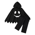 thumbnail image 3 of Gunia Kids Ghost Hooded Cape For Boys Girls 2 Piece Halloween Costumes Cosplay Cloak Cute Party Dress Up Outfits Poncho, 3 of 9