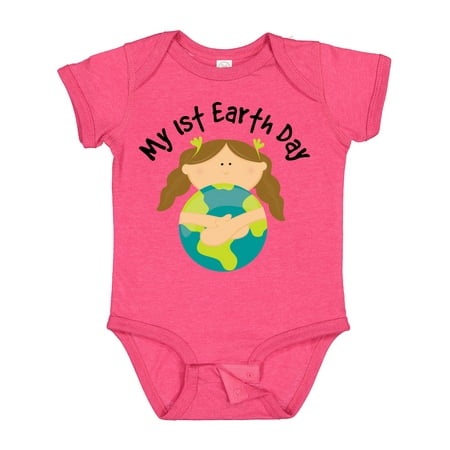 

Inktastic My First Earth Day Baby Girl Gift Baby Girl Bodysuit