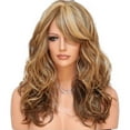 thumbnail image 4 of SUCS 60cm Women's Heat Resistant Hair Blonde Long Curly Full Wig, 4 of 6