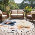 thumbnail image 4 of Round Rug 7Ft Washable Non-Slip, Spring Summer Wildflowers Circle Area Rugs for Living Room Bedroom, Farmhouse Retro Floral Botanical Indoor Floor Mats Carpet Runner for Home Decor Aesthetic, 4 of 8