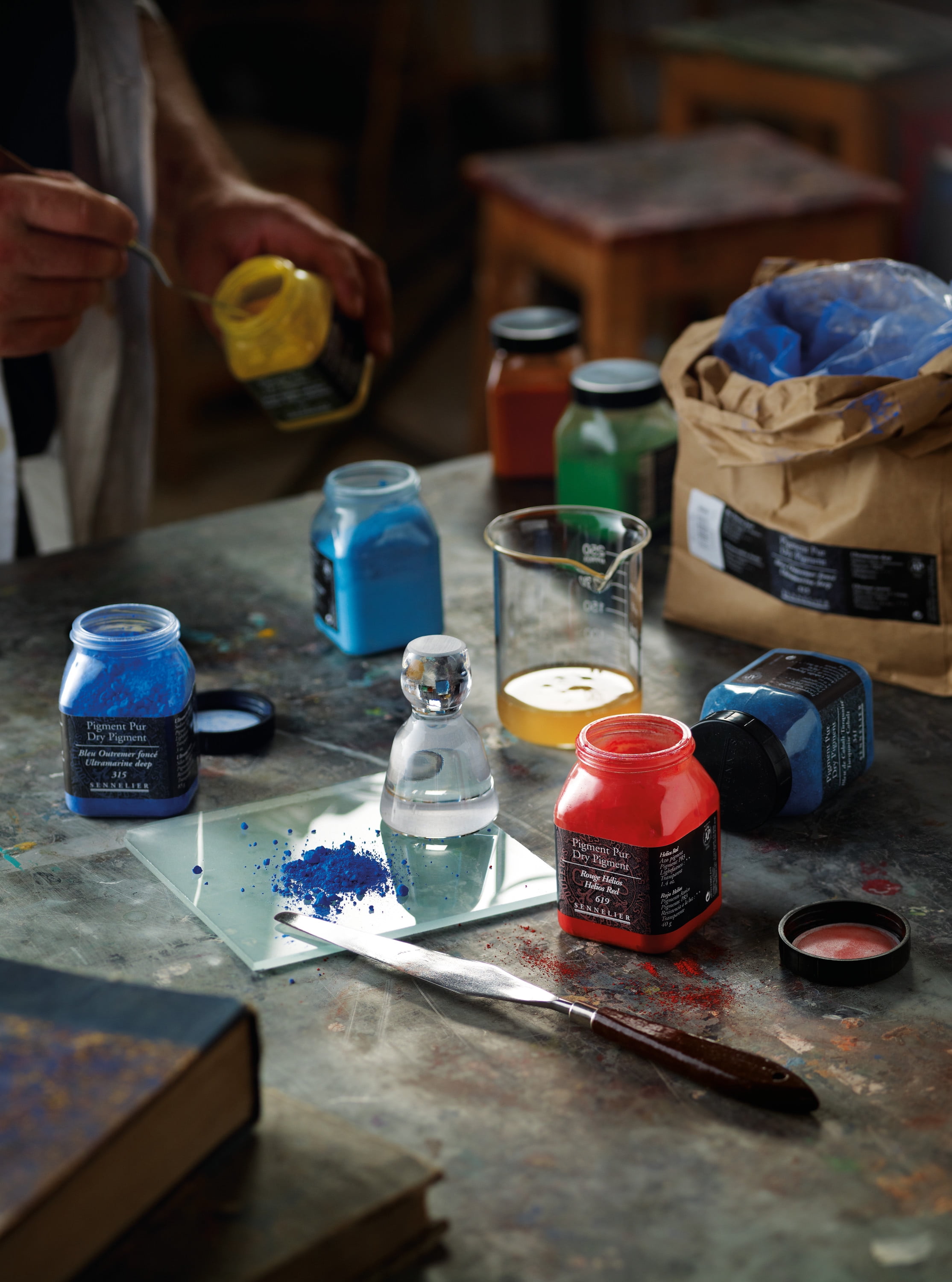 Sennelier Dry Pigment, 60g Jar, Alizarin Red Lake