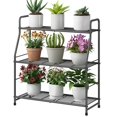 thumbnail image 1 of Soporte para plantas Simple Trending de metal impermeable de 3 niveles, 1 of 6