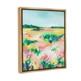 thumbnail image 4 of Stupell Industries Abstract Vivid Meadow Landscape Painting Brown Floater Framed Canvas Art Print Wall Art, 25 x 31, 4 of 10