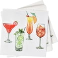 thumbnail image 5 of Gift Boutique Tropical Cocktail Beverage Napkins, 100 Count, 3-Ply Disposable Paper Party Napkins, Summer Drinks Design, 5x5 Folded, Multicolor, 5 of 7