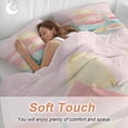 thumbnail image 5 of South West Boho Bedding 3 Piece Duvet Cover Set Full Size, Abstract Pink Gold Mountains Cactus Soft Microfiber Comforter Cover with Zipper Closure & Pillowcases, Wrinkle & FadeResistant Quilt Cover, 5 of 9
