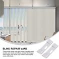 thumbnail image 2 of 6pcs Vertical Blind Repair Vane Savers Blind Repair Clips Window Blinds Replacement Slats Shades Repair Clips Tabs Curved Repair Clip for Fixing Window White, 2 of 8