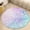 Flannel, variant on Colorful Fish Scale Pattern Round Area Rugs for Bedroom Living Room, 4FT Soft Indoor Circle Carpets, Carpet Home Decor Floor Mat