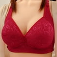 thumbnail image 2 of Bpmpbo Women's Push Up Bra Full Coverage Underwire Support Padded Seamless T Shirt Bra,Woman's Solid Color Embroidery Thin Style Ventilate Bra Without Steel Rim, 2 of 6