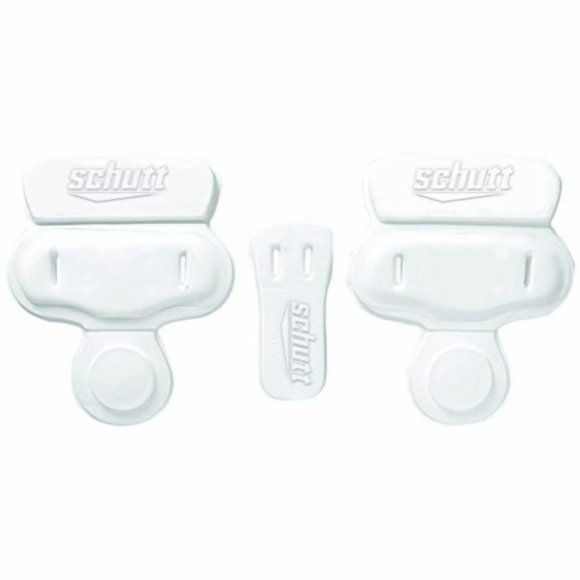 Schutt Varsity Slotted 3-Piece Hip Pad Set, White, Varsity