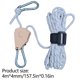 thumbnail image 2 of mfyjkho Cuerda tensora reflectante de 4 mm x 4 m con polea de metal, cuerda de nailon ajustable para camping, senderismo y uso al aire libre. Incluye 1 cuerda., 2 of 3
