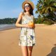 thumbnail image 3 of Fotbe Elegant Butterflies And Pearls Vestido de Verano sin Mangas para Mujer – Vestido Midi Línea A, Estilo Camiseta Floral, Vestido Playero Casual y Fluido, 3 of 7