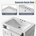 thumbnail image 5 of 30'' Bathroom Vanity With Top Sink, Modern Bathroom Storage Cabinet With Soft Closing Door 2 Drawers 1 Tip-out Drawer, Single Sink MDF Bathroom Vanity For Bathroom Garage Garden, 5 of 9