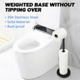 thumbnail image 7 of IZEYNO Toilet Paper Holder Stand, Freestanding Toilet Roll Holder, Stainless Steel Paper Storage for Bathroom, 7 of 7