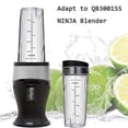 thumbnail image 2 of Compatible with Ninja QB3001SS Compact Personal Blender 16 oz Refill Cup with Lid - 2 Pack, 2 of 5