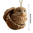 thumbnail image 3 of Adornos navideños colgantes de acrílico 2D con flores artificiales: decoración festiva para las fiestas, decoraciones otoñales para el hogar, plantas artificiales, decoraciones otoñales, regalos de cu, 3 of 9